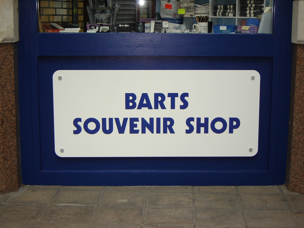 acrylic shop sign